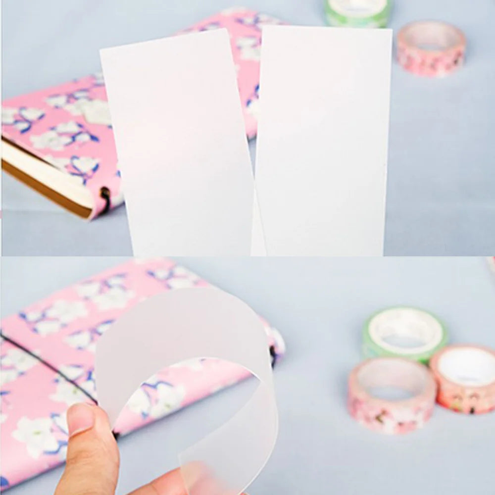 10lot DIY Cute Kawaii Frosted PVC Tape Separate Card Lovely Transparent Washi Tape For Home Decoration Office School Supplies
